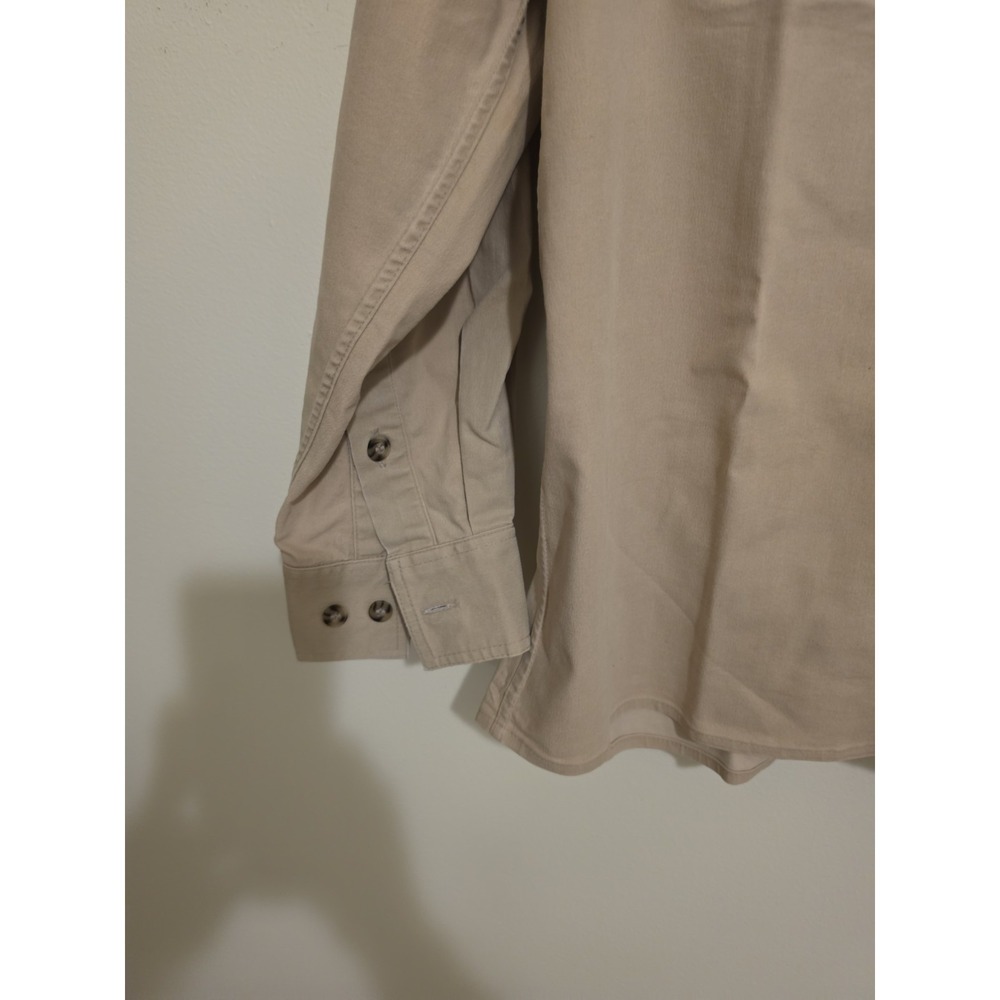 Tilley Endurables Vintage Safari Shirt Men's Medium Khaki Beige - Picture 4 of 11
